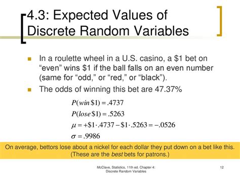 roulette wheel statistics|Roulette Wheels and Discrete Random Variables.